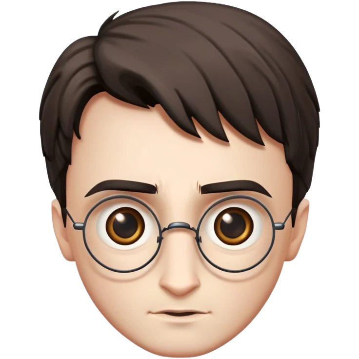 Harry Potter, between the eyebrows appear a scar  emoji