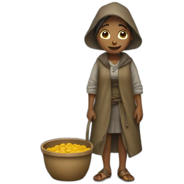 beggar woman emoji