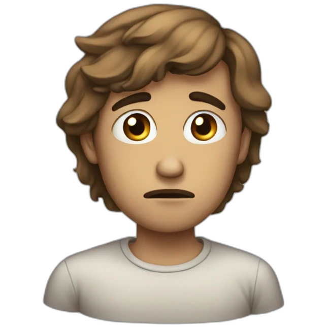very sad human emoji