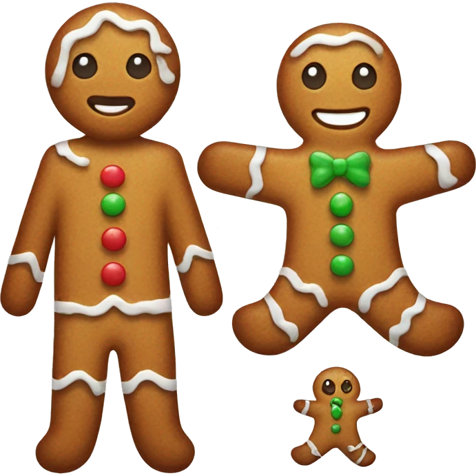 Gingerbread man emoji