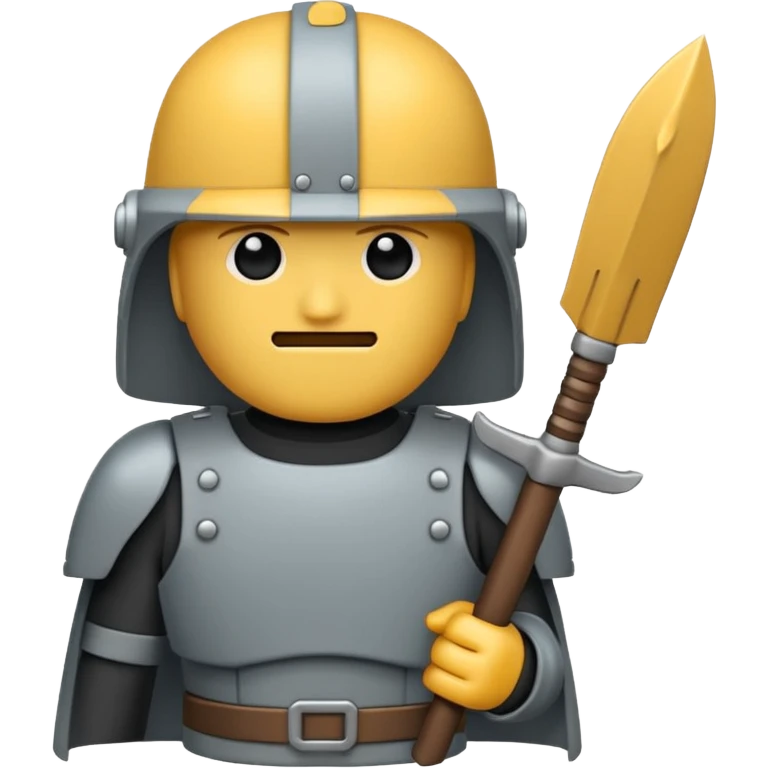 2D Emoji/Icon in the style of the normal chat icons - An emoji of an: Phalanx only one unit to see on the image - flat emoji