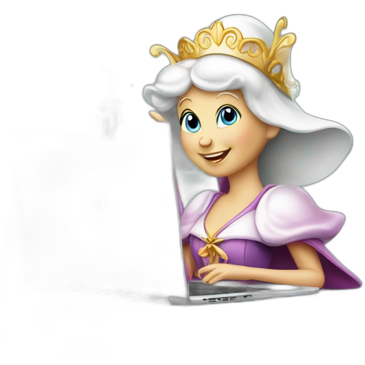 fairy godmother designer laptop beer emoji