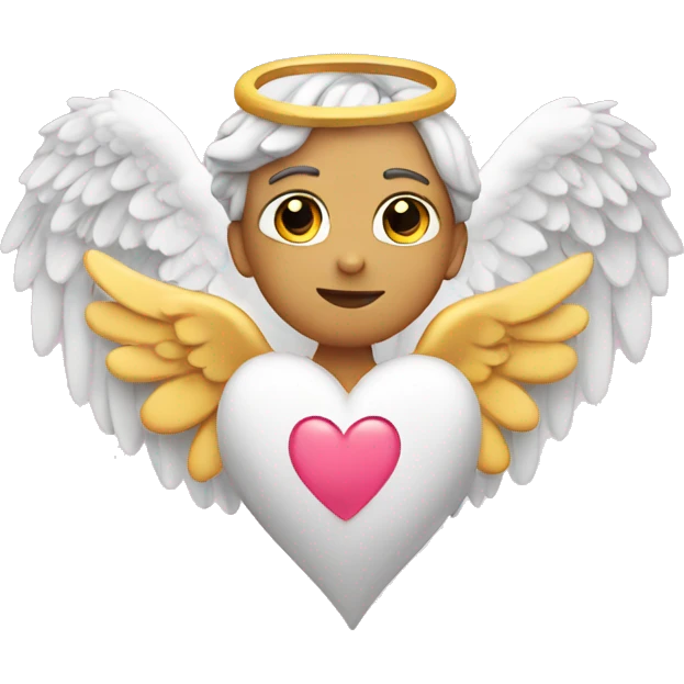 heart with angel wings emoji