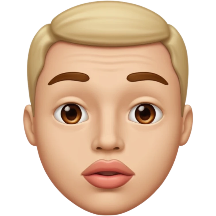 Male with big lips more big  emoji