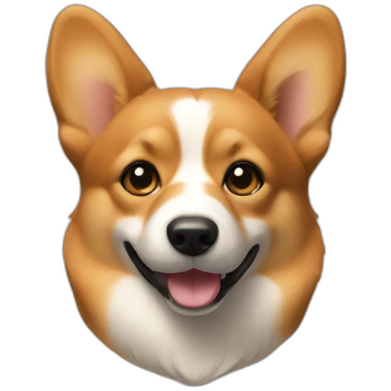 Only black and caramel corgi emoji