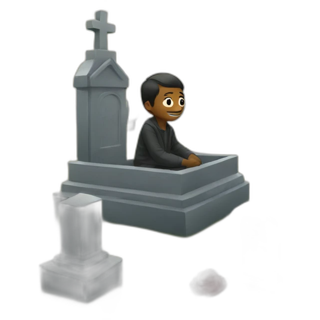 visiting a cemetery emoji