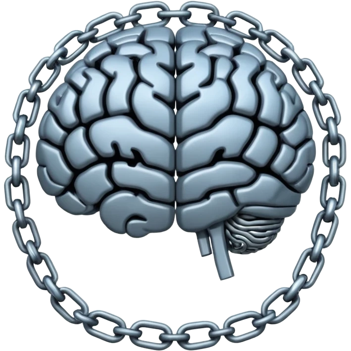 Brain made of chains  emoji