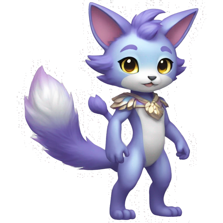 Anthro-Pastel-Fur-Sona-Chibi-Shiny-Fakémon full body emoji