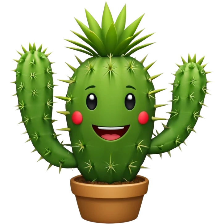 Dancing cactus emoji