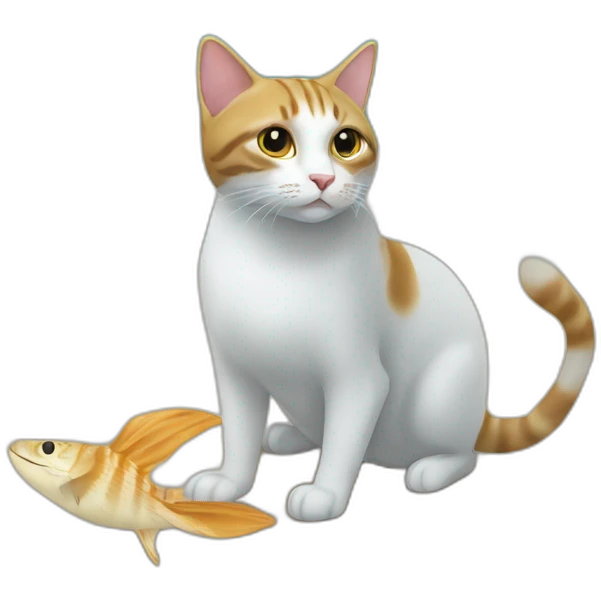 Un chat dans la mer emoji