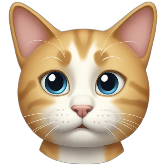pretty cat sadness emoji