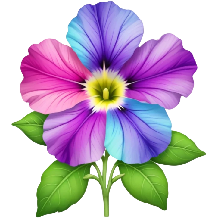 Pastel Rainbow Petunia emoji
