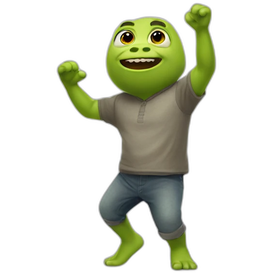 Sherk qui dab emoji