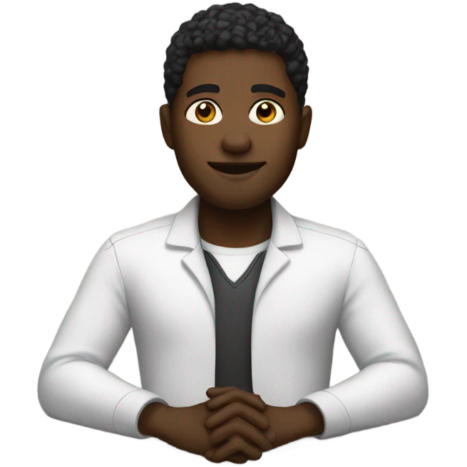 black dev on a desktop emoji