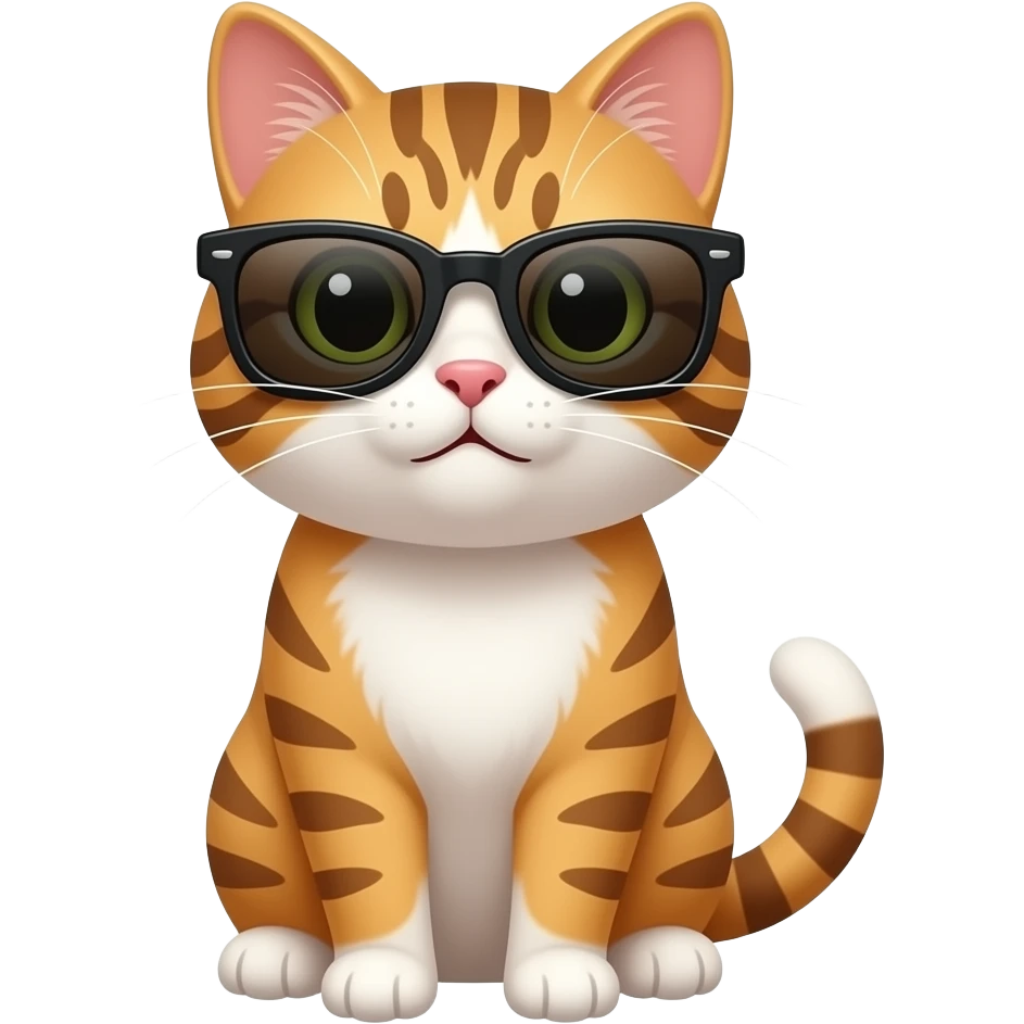Cat wearing sunglasses emoji