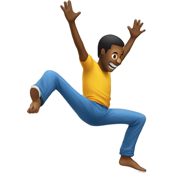 guy doing a backflip emoji