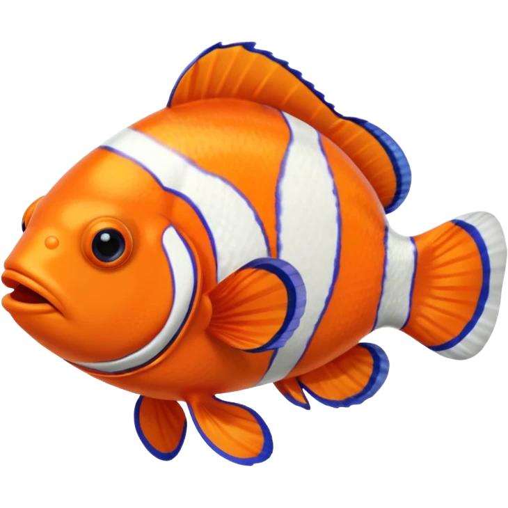 Tie Dye Clownfish emoji