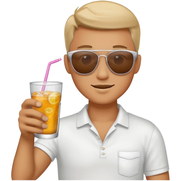 tatoo guy drink holders with sunglass emoji
