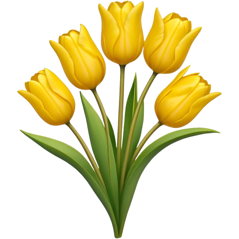 Yellow tulips  emoji