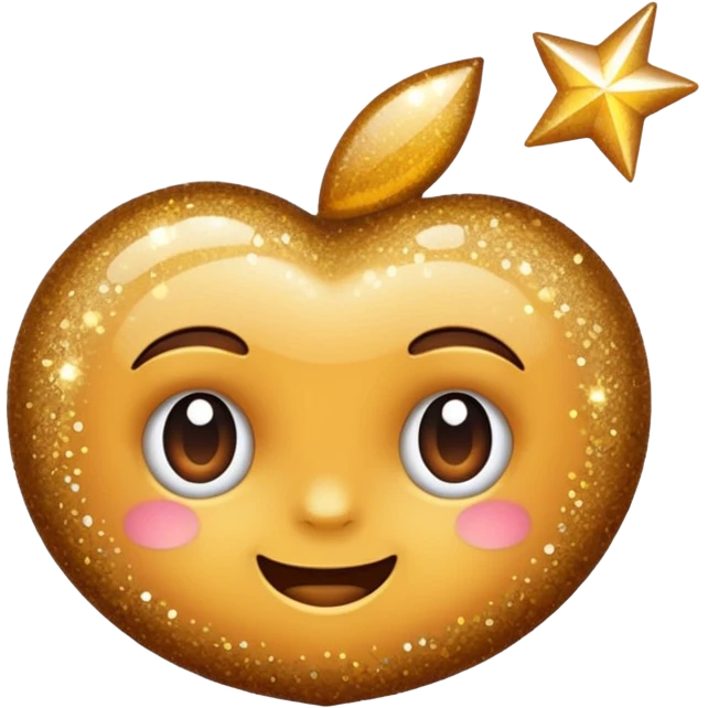 glitter cheap brown emoji