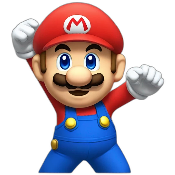 mario qui fait un dab emoji