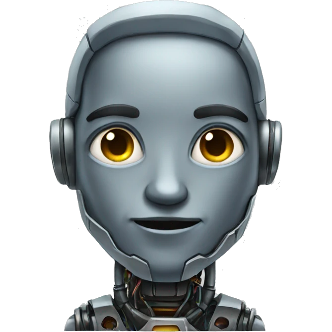 half human half robot emoji