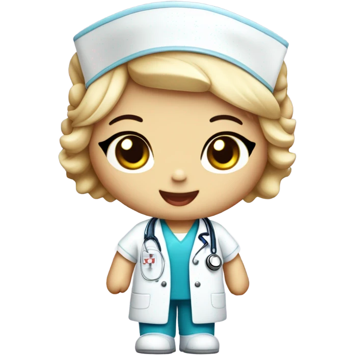 Nurse hello kitty phlebotomist  emoji