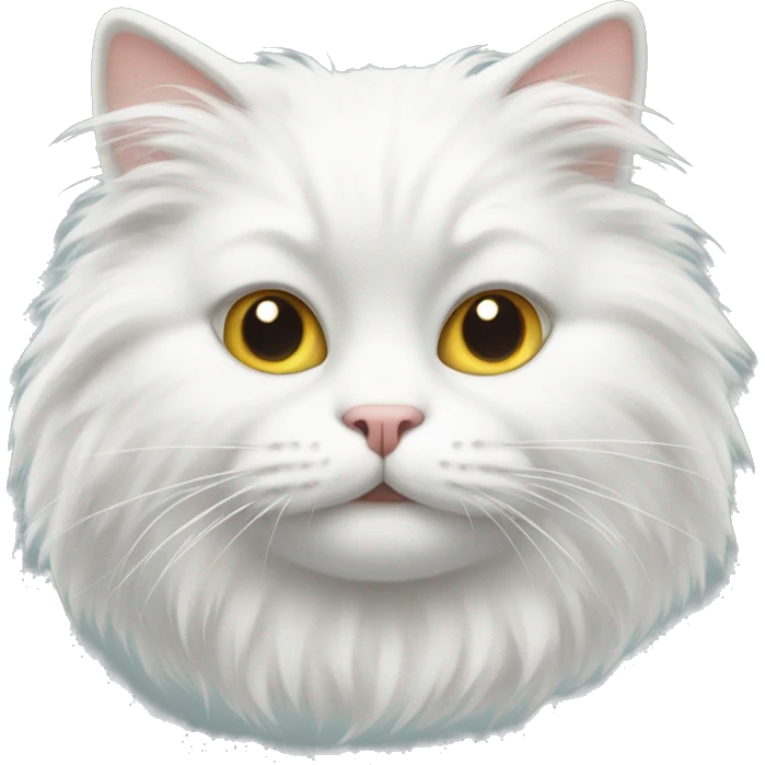 White fluffy cat emoji