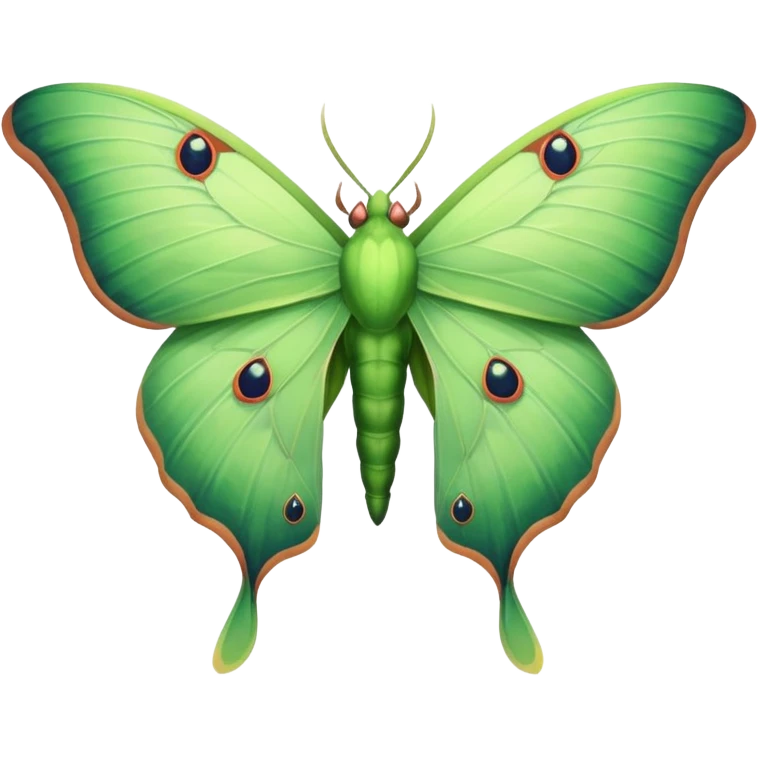Luna moth emoji