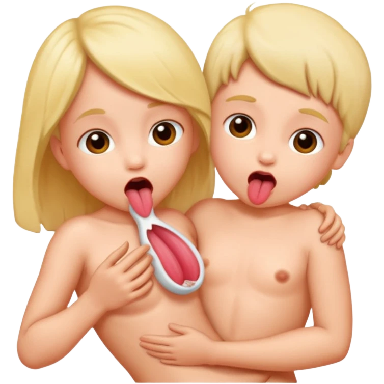 vagina licking Naked kids emoji