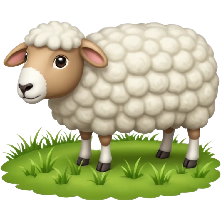 flock of sheep no background emoji
