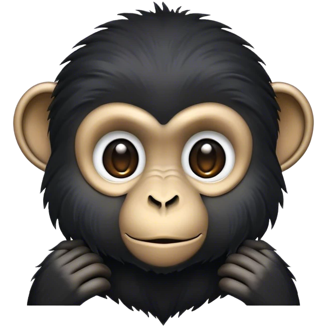 Black monkey  emoji