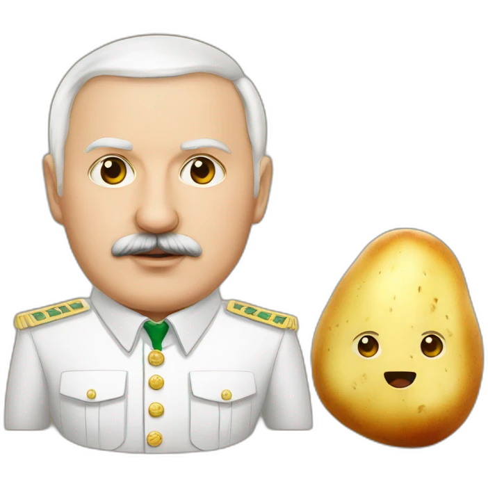 Lukashenko and potato emoji