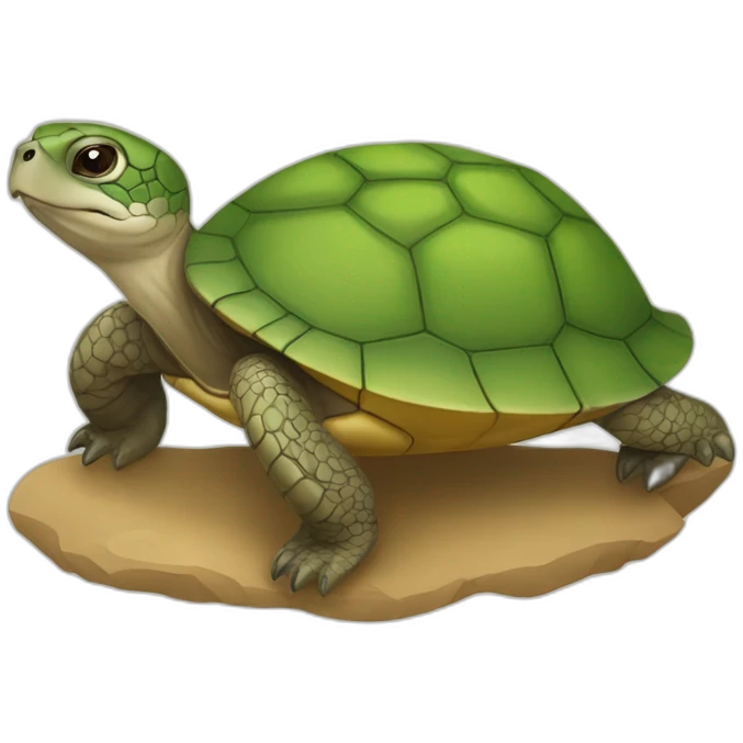 tortue sur loutre emoji