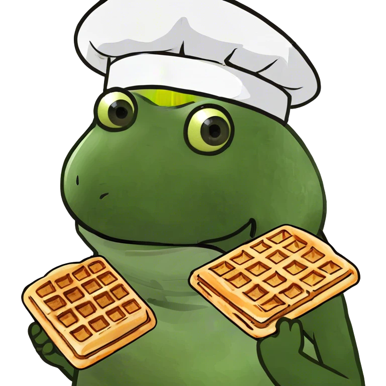 Waffle cut fry emoji