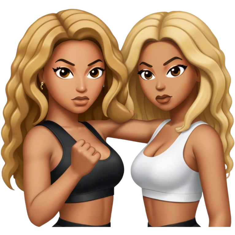 beyonce fighting nicki  emoji