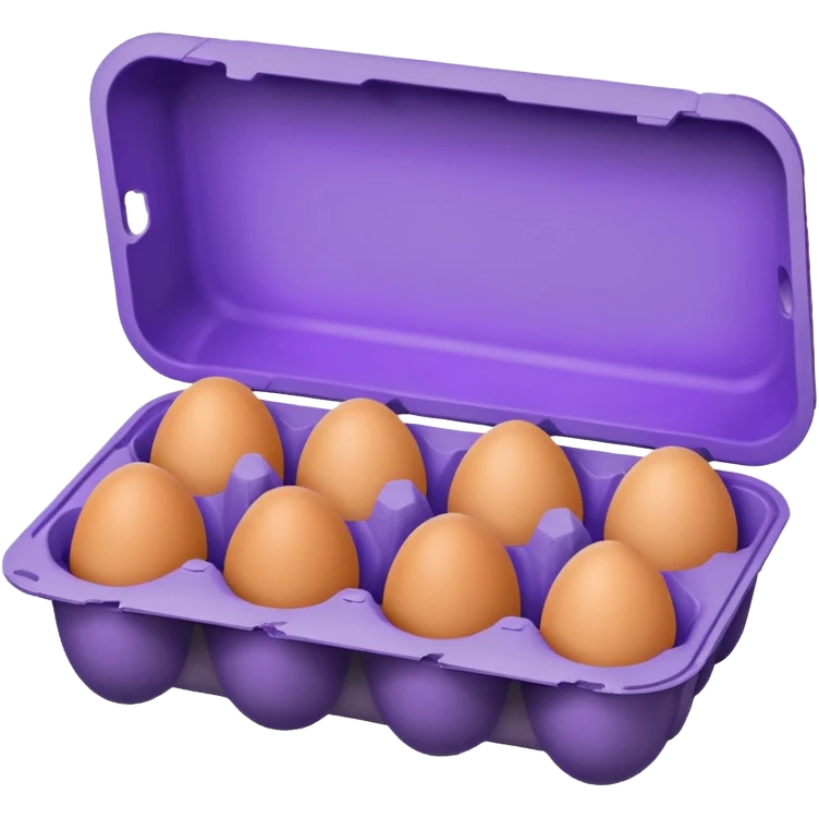 purple big egg carton emoji