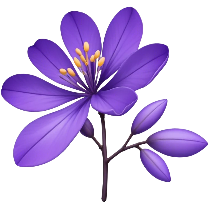 Jacaranda flower emoji