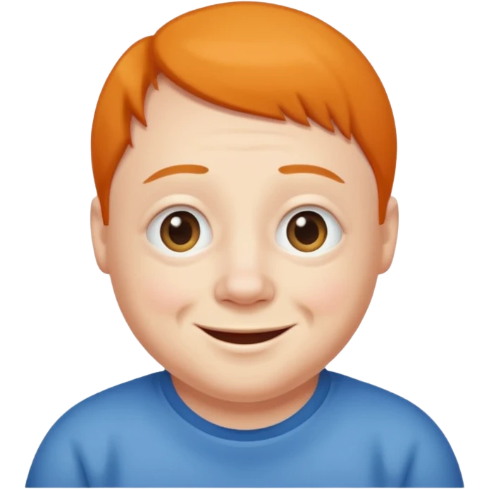 Down syndrome droopy eye smiling emoji