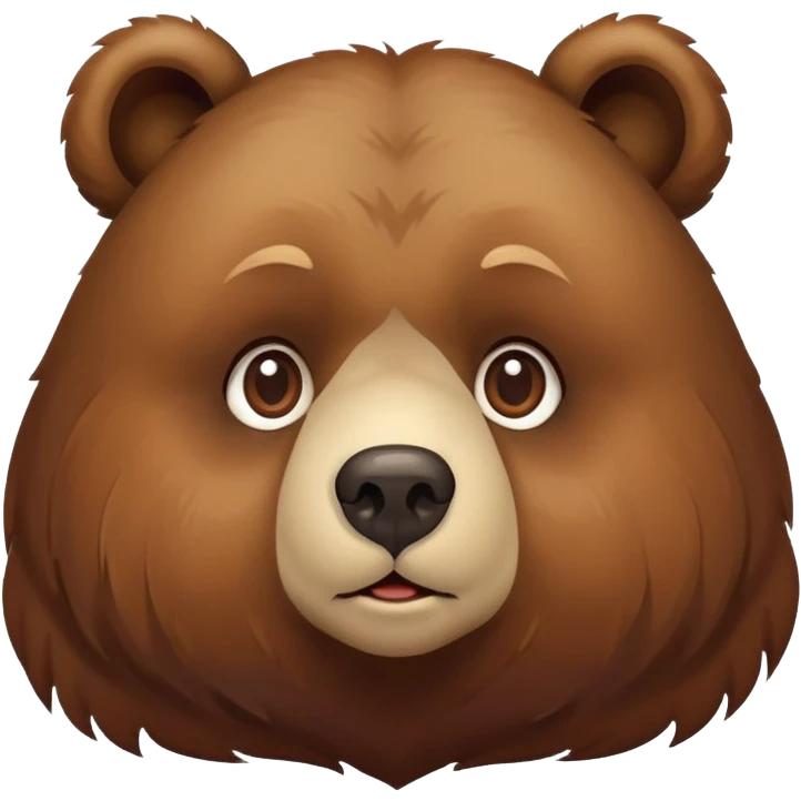 Bear shushing emoji