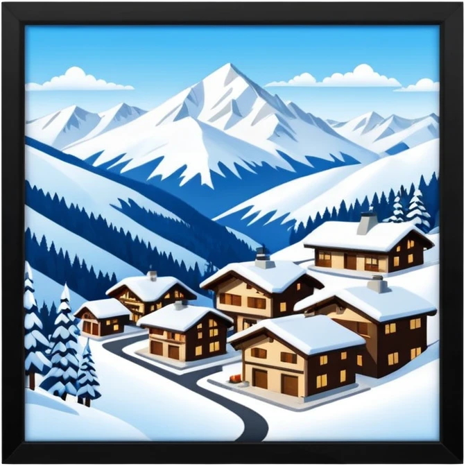 luxus ski resort emoji
