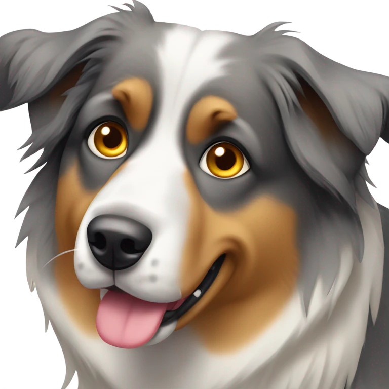 Disappointed American shepherd dog emoji