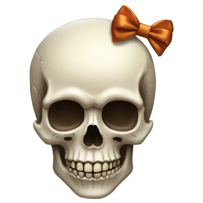 skull with bow emoji