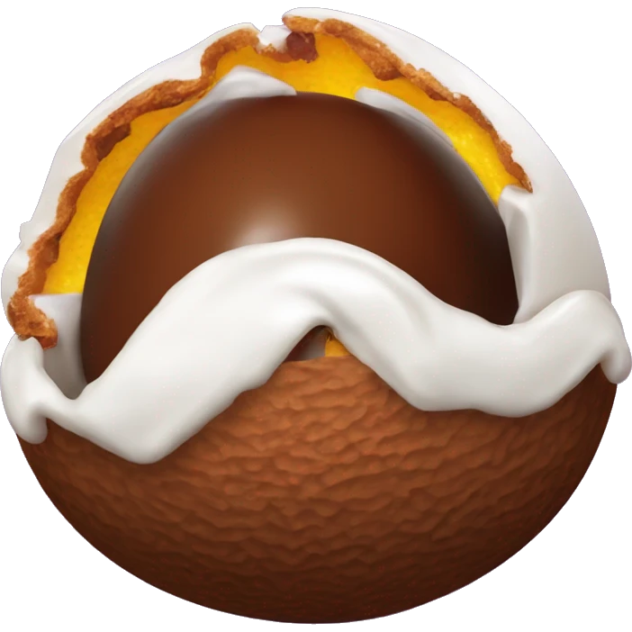 A Cadbury creme egg emoji