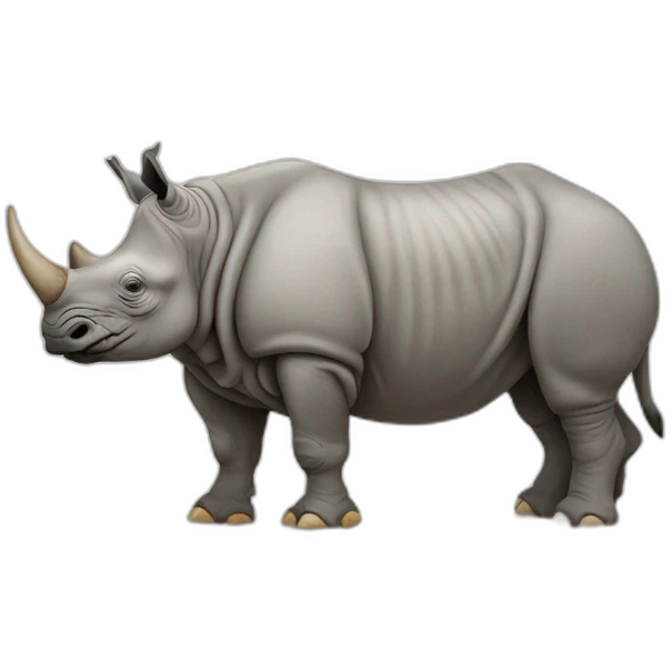 Indian Rhinoceros Full Body emoji