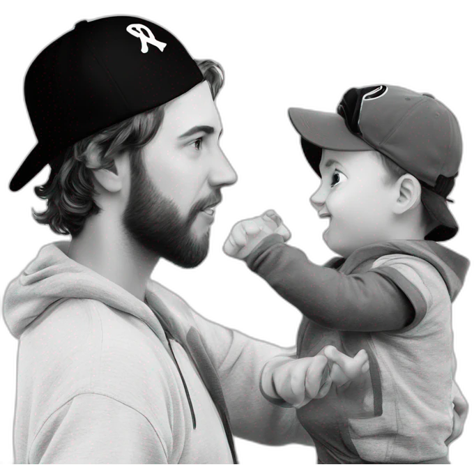 boy in monochrome hoodie emoji