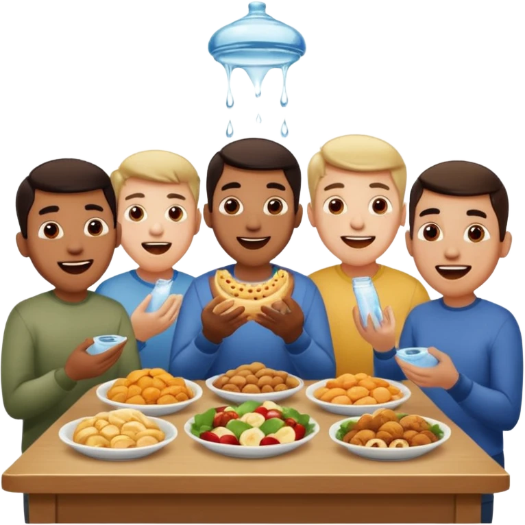 Hombres se les hace agua la boca emoji