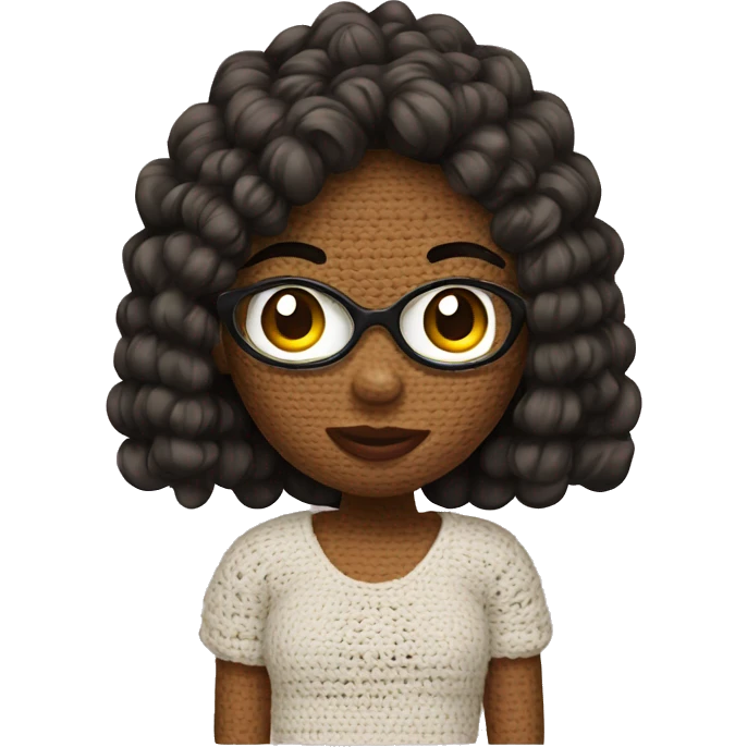 Crochet girl emoji