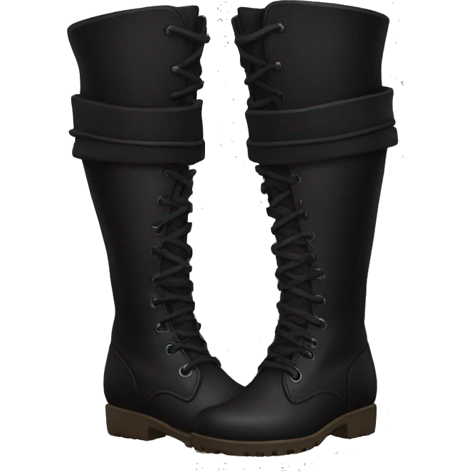 Black boots emoji