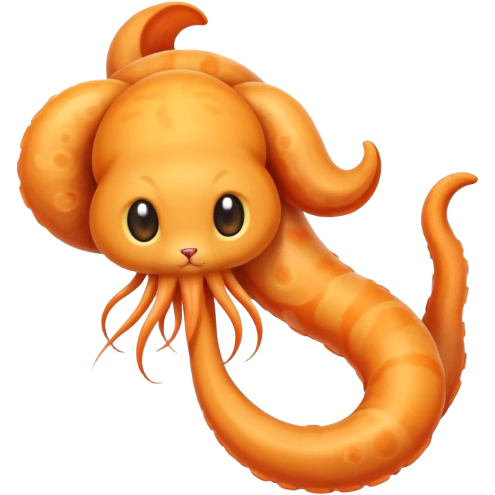 Cat tail squid emoji